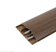  Наличник полукруглый с кабель-каналом 70х12х2200мм (20) Орех 291 /Идеал 