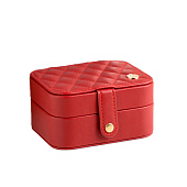  Шкатулка для украшений «Стёганая матовая», искусственная кожа, бордовая, 12х10х6,3 см 