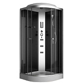 Душевая кабина 90х90х215 1/4 круга низкий поддон тонированное стекло 4мм + радио 8090H ODA Душевая кабина 90х90х215 1/4 круга низкий поддон тонированное стекло 4мм + радио 8090H ODA
