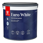 Краска для потолка Tikkurila EURO WHITE 2,7л Краска для потолка Tikkurila EURO WHITE 2,7л