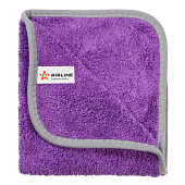 Салфетка микрофибра 40х60см AIRLINE длинный ворс фиолетовая Салфетка микрофибра 40х60см AIRLINE длинный ворс фиолетовая