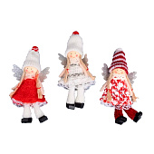 Украшение Моя Ёлочка Tiny deco новогоднее Ангел 12х6х2см подвесное, микс 73427