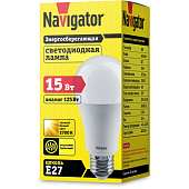 Лампа LED 15Вт Е27, груша, 2700К теплый Navigator