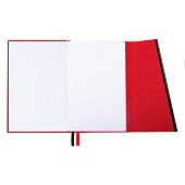 Ежедневник недатированный А5 145х213мм BRAUBERG Vogue, под кожу, магнитный клапан 160л красный116225 Ежедневник недатированный А5 145х213мм BRAUBERG Vogue, под кожу, магнитный клапан 160л красный116225