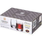 Набор стопок Crystal Bohemia Pavo 60мл (6шт) БСС0095