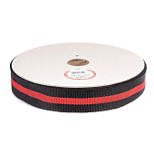 Ремень полипр. 40мм черн/красн (30 м) Ремень полипр. 40мм черн/красн (30 м)