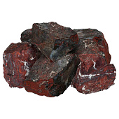  Камень Банные штучки, Яшма сургучная, колотый, средняя фракция (70-140 мм), 10 кг 