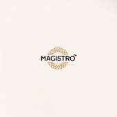 Тарелка глубокая с утолщённым краем Magistro La Perle 22 см белый 9225423