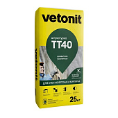  Штукатурка цементная ТТ40 (25кг) /Vetonit 