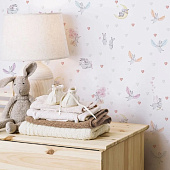 Обои 1.06х10м Romarta арт.106-102-30 Зайчики/сердечки /Moda Interio   Обои 1.06х10м Romarta арт.106-102-30 Зайчики/сердечки /Moda Interio