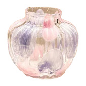  Ваза настольная 18х17 cm,стекло, 7119 