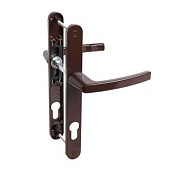 Ручки для дверей БУЛАТ 85.25.02.8017 УРАЛ корич. с пружин. м/о 85 Ручки для дверей БУЛАТ 85.25.02.8017 УРАЛ корич. с пружин. м/о 85