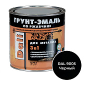 ГРУНТ - ЭМАЛЬ по ржавчине "DALI" черный RAL 9005-0,75л ГРУНТ - ЭМАЛЬ по ржавчине "DALI" черный RAL 9005-0,75л