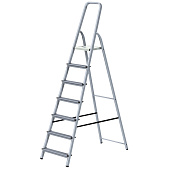 Стремянка алюминиевая 7 ступеней, высота платформы 145см, макс. нагр. 150кг., Сибртех Стремянка алюминиевая 7 ступеней, высота платформы 145см, макс. нагр. 150кг., Сибртех