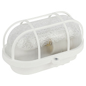 Светильник НБП 01-60-002 с решеткой Евро пластик,стекло IP53 E27 max 60Вт 184х115х90 овал белый ЭРА Б0052015 Светильник НБП 01-60-002 с решеткой Евро пластик,стекло IP53 E27 max 60Вт 184х115х90 овал белый ЭРА Б0052015