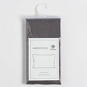 Наволочка 70х70 Этель цв.серый, 100% хлопок, бязь, 9046009 Наволочка 70х70 Этель цв.серый, 100% хлопок, бязь, 9046009