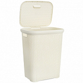 Корзина для белья RATTAN слоновая кость 55л HL081106IV Корзина для белья RATTAN слоновая кость 55л HL081106IV