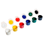  Краска акриловая, набор 6 цветов х 3 мл, Calligrata, морозостойкие, в пакете 