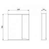 Зеркало Бари 60см 9600 ZM Зеркало Бари 60см 9600 ZM