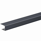 П-планка декоративная для С8 20х15х20 RAL 7024 графитовый серый L=2м П-планка декоративная для С8 20х15х20 RAL 7024 графитовый серый L=2м