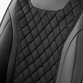 Накидки на сиденье Car Performance передние 2 шт алькантара + экокожа черные CUS-3044 BK/BK "В" Накидки на сиденье Car Performance передние 2 шт алькантара + экокожа черные CUS-3044 BK/BK "В"
