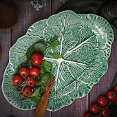 Блюдо овальное 37,5х26,3 см Cabbage Сasa di Fortuna керамика CDF CB10 Блюдо овальное 37,5х26,3 см Cabbage Сasa di Fortuna керамика CDF CB10
