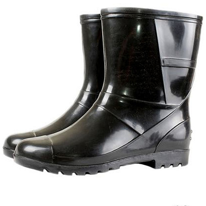  Сапоги мужские ПВХ, низкие однотонные, утепленные, р. 40-45, арт. 50-2-у 