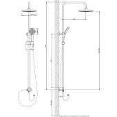  Душевая система Drop VST1000-1 