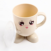 Кружка детская с крышкой, 270 мл., цвет и рисунок МИКС 3973802 Кружка детская с крышкой, 270 мл., цвет и рисунок МИКС 3973802