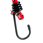  Шнур ЗУБР "МАСТЕР" резиновый крепежный со стальными крюками, 80 см, d 8 мм, 2 шт 