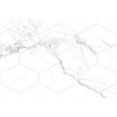 Декор 40х27 Vega grey белый геометрия V9VG3205TG /Global Tile