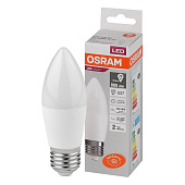Лампа LED 10Вт Е27, свеча, 6500К холодный OSRAM