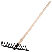  Грабли 14-зубые,300/350мм,с черенком,витые, 61768,61769 