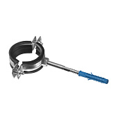  Хомут с крепл. на шуруп 1,1/2" (48-52 мм) (белый цинк 1шт) 