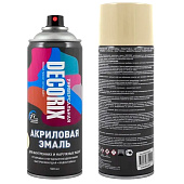  Эмаль аэрозольная универсальная Слоновая кость DECORIX, 520мл. 