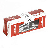 Болт сантехнический DIN 571  8х 50 (белый цинк 25 шт)