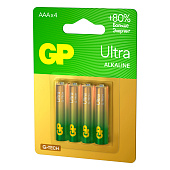 Батарейка AAA G-tech Alkaline LR03, 4шт, GP ULTRA 