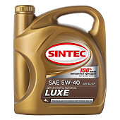 Масло моторное SINTEC Люкс 5W40 SL/CF п/синт 4л