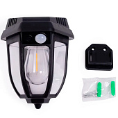  Фонарь садовый настенный 16х12х12см солн бат 3режима датч движ арт.274521 