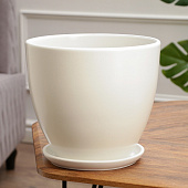 Горшок цветочный "Колор гейм" белый 8,9л 7723878 Горшок цветочный "Колор гейм" белый 8,9л 7723878