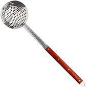 Шумовка для казана узбекская 58см, диаметр 16см, с деревянной ручкой 5153821 Шумовка для казана узбекская 58см, диаметр 16см, с деревянной ручкой 5153821
