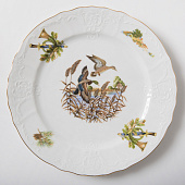  Тарелка мелкая 21 см Thun Bernadotte, декор "Охотничьи сюжеты" БТФ0104 
