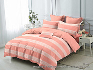  Комплект постельного белья Koenigson Теплый лён, двуспальный с европростыней, РW-5 A/B 