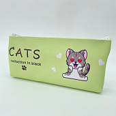  Пенал Cats collection, green, 111-TED24-02 