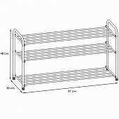 Подставка для обуви Альфа 33 черный ПДОА33Ч Подставка для обуви Альфа 33 черный ПДОА33Ч