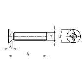  Винт пот. DIN 965 М6x80 (4 шт) 