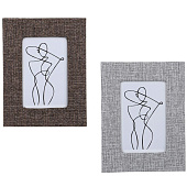 Фоторамка 10х15 МДФ с тканью 520-805 Фоторамка 10х15 МДФ с тканью 520-805