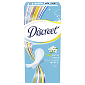  Ежедневные гигиенические прокладки  DISCREET Deo Spring Breeze Multiform Single 20шт 