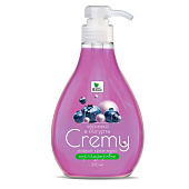 Крем-мыло жидкое с перламутром Cremy Черника в йогурте с дозатором 250 мл. Clean&Green CG8409