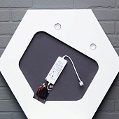 Зеркало с LED подсветкой Тирана 606x700 GL7058Z Домино Зеркало с LED подсветкой Тирана 606x700 GL7058Z Домино